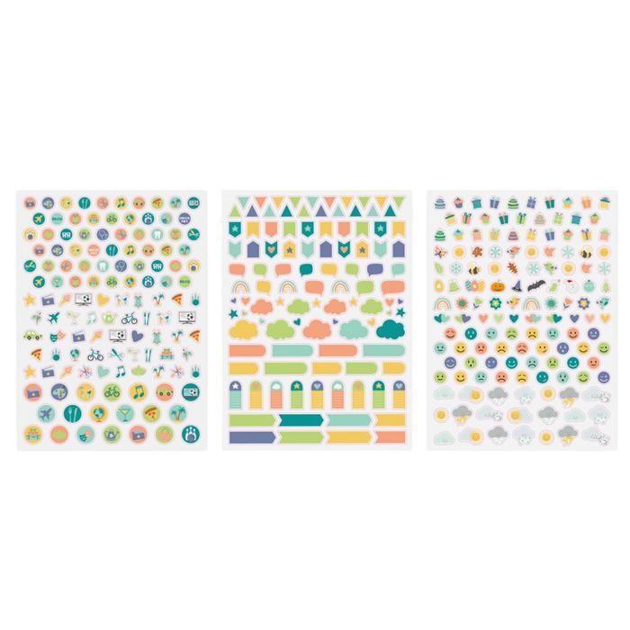 Gommettes - MEGACREA DIY - 363 pièces - 0,6 à 1,7 cm - Mixte - Enfant