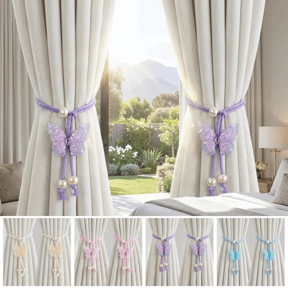 Handmade Creative Curtain Straps Adjustable Curtain Holders Window Treatment