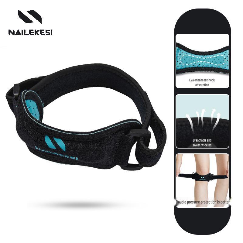 Patella Strap Meniscus Knee Support Compression Sleeve for Running & Jump Rope - Unisex Shock Absorption Protective Gear for Sports