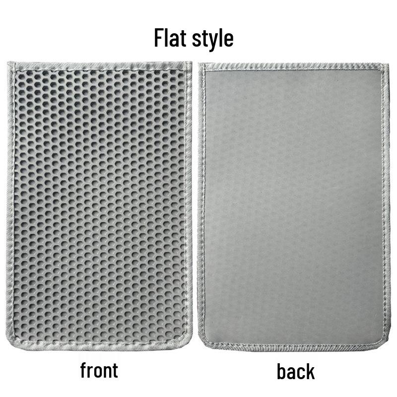 Double Layer Anti-Splash Cat Litter Mat - Extra Large, Sand Control & Anti-Tracking Pet Sleeping Pad 45*60*0.6CM (Double Layer Edging)