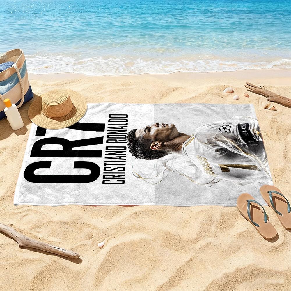 Cristiano Ronaldo Beach Towel Soft Durable Quickdry Comfortable Lightweight Suitable For Sports Travel Swimming Yoga Bathroom Beach And Pool