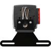 CZC AUTO Aluminum Trailer License Plate Light Bracket With Light Mount Hole For Trailers Trucks (Black)