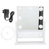 Makeup Mirror with 9 LED Lights Cosmetic Mirror 3 Color Mode Lighting Mirror 10 Times Magnification 100‑240VEU Plug