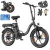 WITAMBIKE 20-Inch Folding Electric Bike 250W 47Nm Motor 48V 16Ah Battery 25 Km/h Speed 100 Km Range 7 Speeds Spring Suspension Disc Brakes
