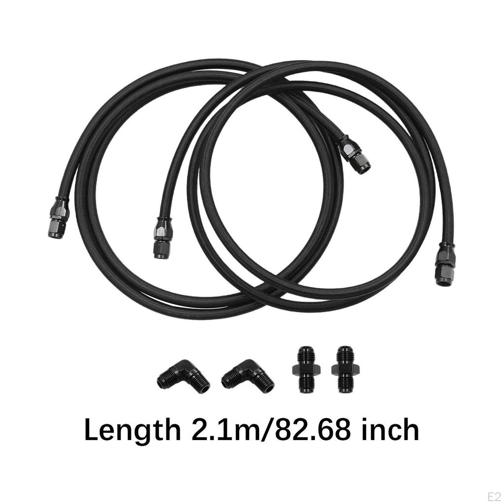 6AN PTFE-Getriebekühlerleitungssatz, 2,1 m, Ersatz für 4L60 700R4