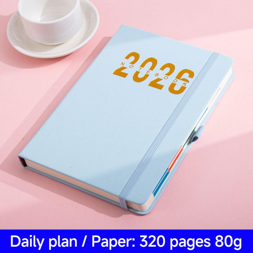 

A5 2026 Книга-планувальник розкладу Нагадування Планувальник Блокнот Портативний Щоденний Планувальник Студенти B - Light Blue