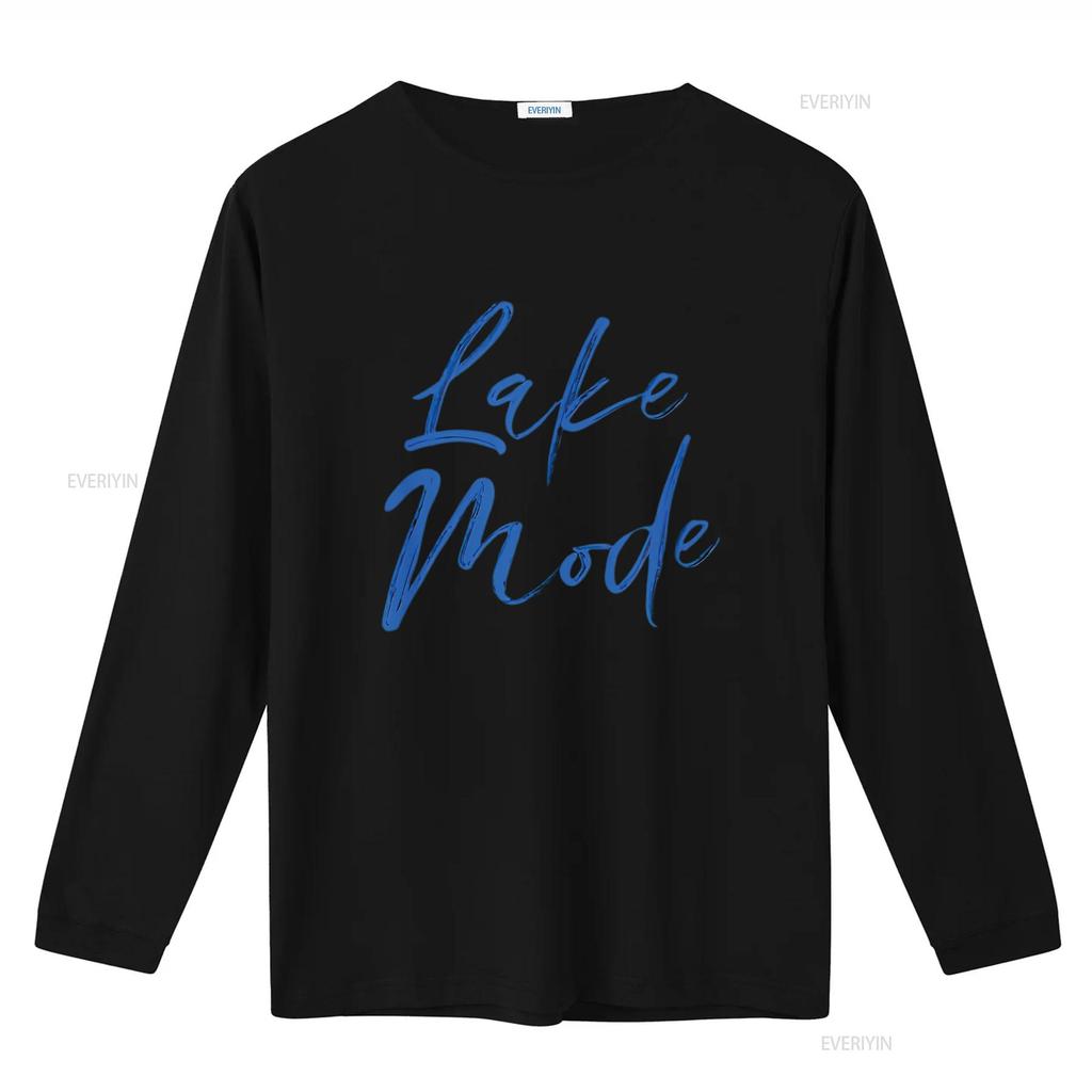 Womens Lake Mode T Shirt vintage Washed fashion Versatile streetwear Stylish Soft Breathable Casual Top For Everyday Wear