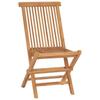 Vidaxl 5-Cz. Folding Garden Furniture Set, Solid Teak Wood