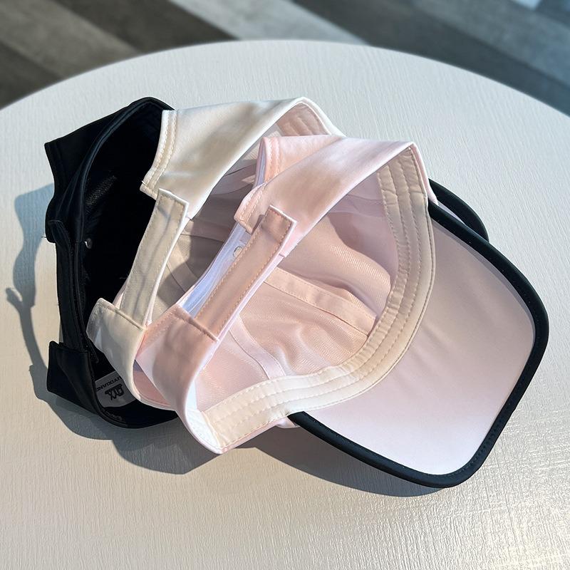 Empty top can tie ponytail baseball cap women's spring summer sun protection peaked cap outdoor sports UV protection sun hat