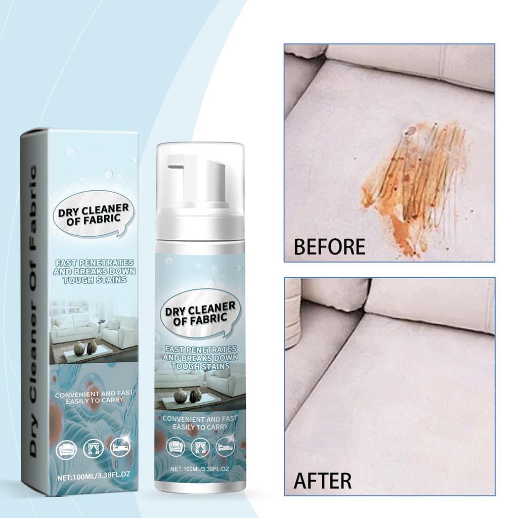 Schaumreiniger, Kleiderreinigung, Dekontamination, Trockenreinigung, Teppich, Vorhang, Sofa, Wasserfreier Reiniger 100ml