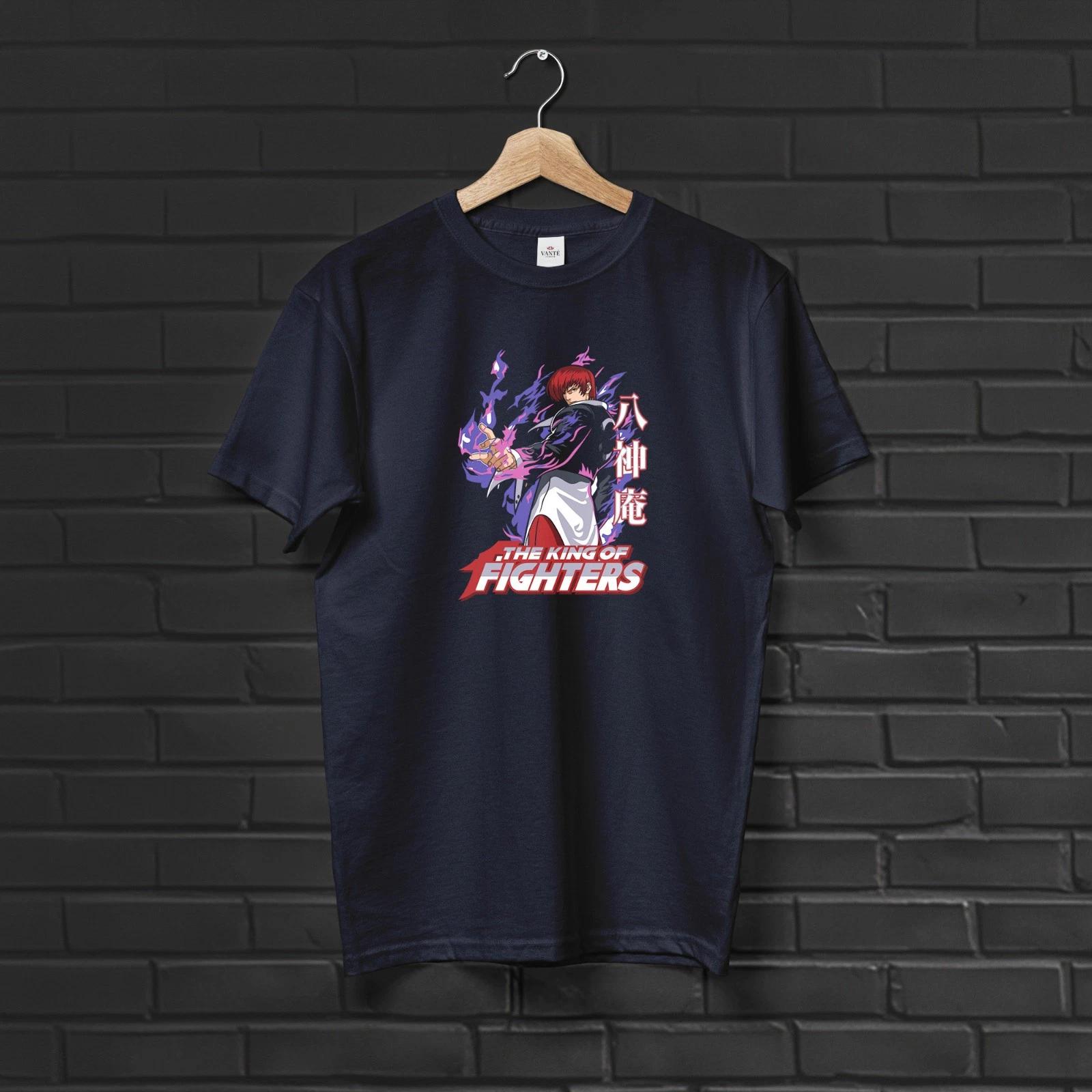 

Iori Yagami Fighting Game T-Shirt Graphic Tee Mens Unisex Cotton Streetwear Gift 3XL