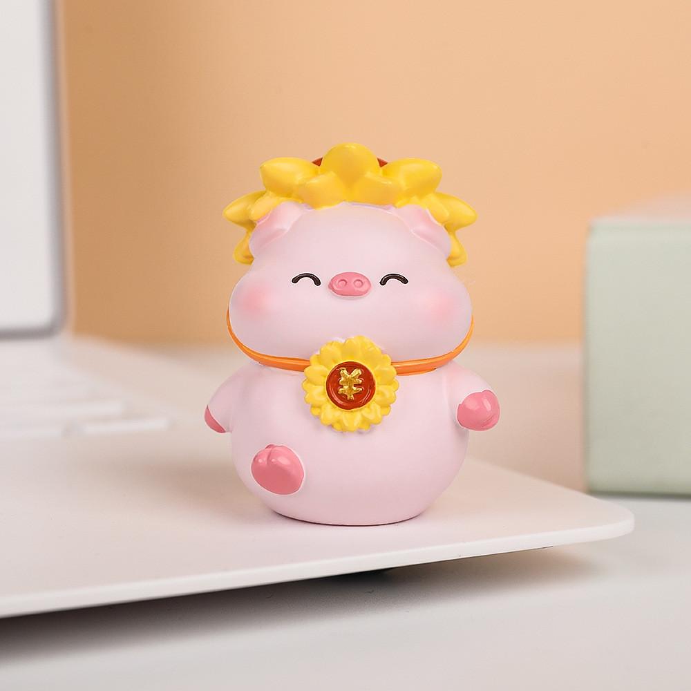 

Car Decor Resin Car Accessory With Cute Pig Design For Office And Car Gift Ideas Pink D