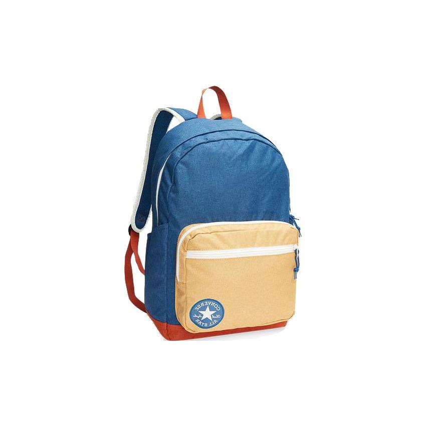 New Converse Polyester Backpack Regular Unisex Blue/Yellow 10018975401