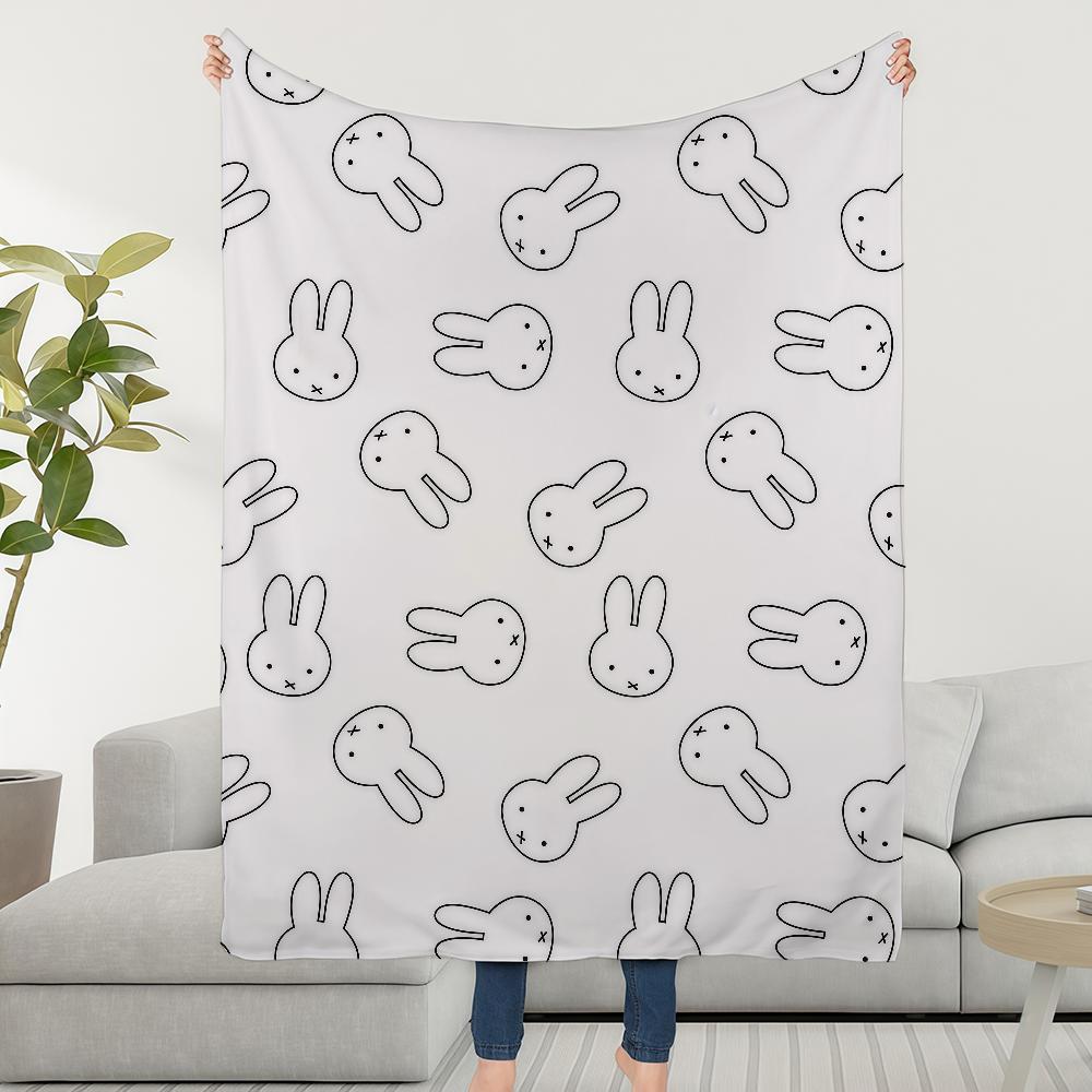 Cartoon Cute M-MiffyS-ES Rabbit Blanket Soft Warm Furry Throw Super Kids Toys Bed Sofa Car Cradle