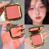 Matte 3D Blush In Apricot Brown - Low Saturation Nude Makeup for Beginners and Influencers