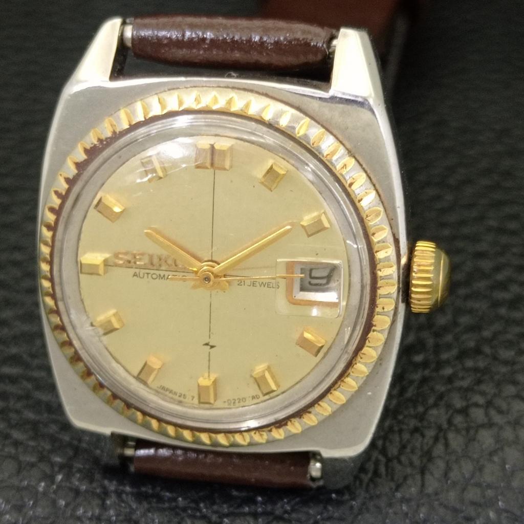 VINTAGE SEIKO 5 AUTOMATIC 2517B JAPAN WOMENS ORIGINAL DIAL WATCH a704239-1