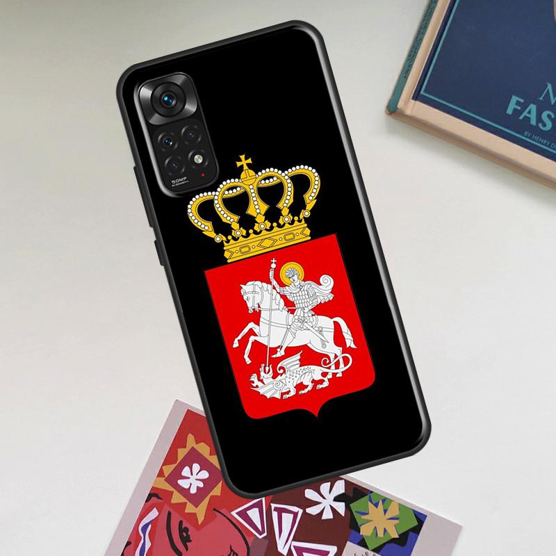 Georgia Flag Case For Xiaomi Redmi Note 12 Pro Plus 8 9 10 11 Pro 8T 9S 10S 11S 12S 9C 10A 10C 12C Cover