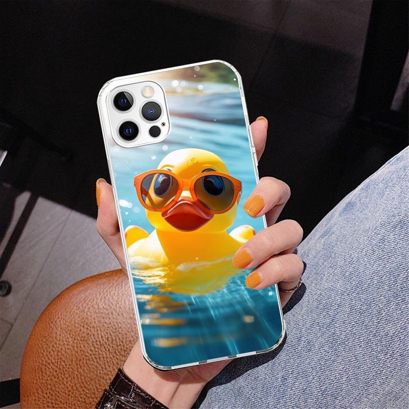 Rubber Ducks Swimming Pool Phone Case For iPhone 13 12 Mini 11 Pro Max XS XR X SE 7 8 Plus 5S 5 6S 6 Gift Print Cover Fundas
