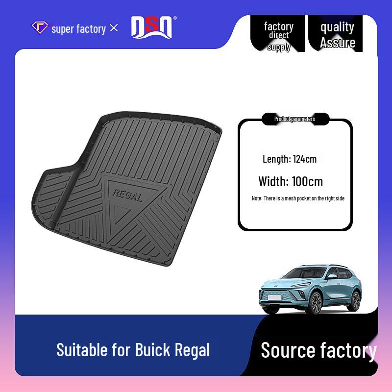Waterproof, Non-Slip, Wear-Resistant Trunk Mat for 2009-2024 Buick Regal/Regal GS - All-Season Use