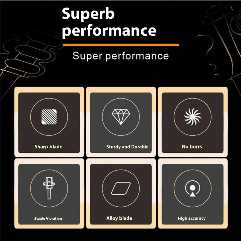 6PCS Keyhole Cutter Precise Ground Blade With High Wear Resistance Finish Suitable For Clean Wood Milling Cabinet Making