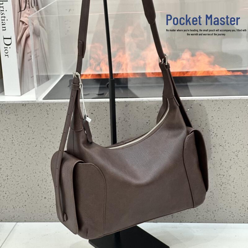 Кожаная сумка-хобо Douxiaozhu Xiaoyao