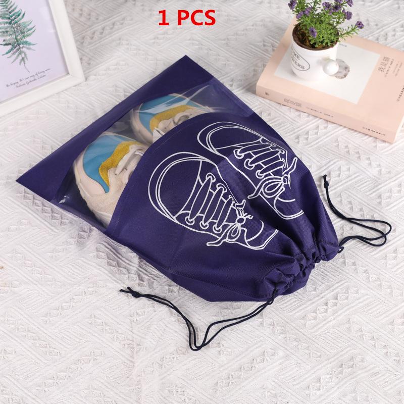 1/3/5PCS Waterproof Shoe Cover Thickened Non-Woven Dustproof Drawstring Storage Bag Clothing Travel Pouch Handbag Storage Bags