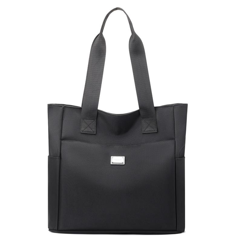 

Женская сумка через плечо, большая вместительная сумка из нейлона для мам чёрный