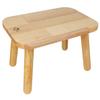BEE&OAK Wooden Stool for Adults and Children, Solid Rubberwood Small Stool, Stylish Colors, Perfect for Bedroom, Bathroom, Kitchen, Plant Stand, Squar