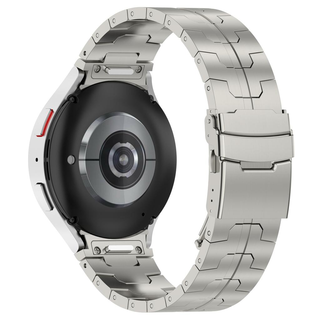 For Samsung Galaxy Watch6/Watch 5/Watch FE 40mm/Watch4 Watch Strap Stainless Steel Watch Band with Connector
