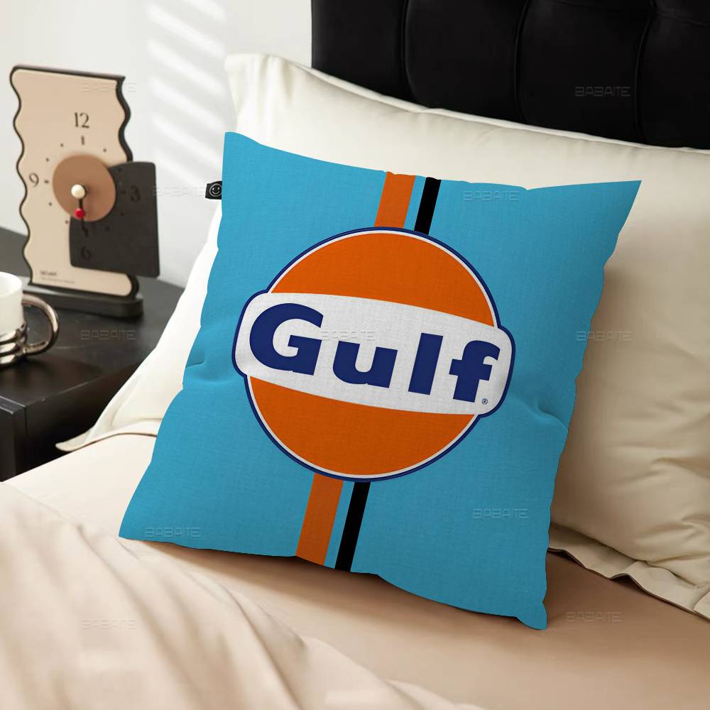 G-Gulfs Racing Car Logo Personalized Pillow Cover Kids Bedroom Wild Party Decor Pillowcase Kid Birthday Shower Gift