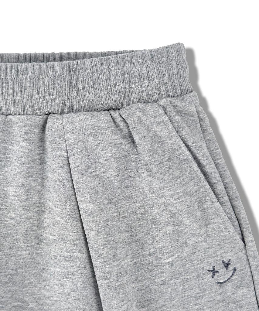 Eonoideu Smile Single-Pleat Bermuda Sweat Shorts Lp2Pu415_Melange Grey