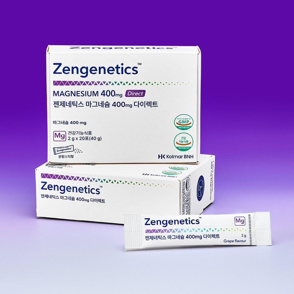 PICK Seol In-ah GenGenetics Magnesium 400mg Direct 20 Packets (20-day supply) 1 pcs, 20 servings