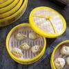 Vaporiera in bambù naturale multi-dimensione per ravioli con coperchio Griglia per la cottura a vapore domestica Cesto per riso Dim Sum Accessori per la cucina