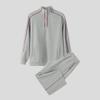 INCERUN Conjuntos de Dos Piezas para Hombre Cuello Alto Manga Larga Costuras Sudaderas Pantalones Largos Conjuntos Deportivos