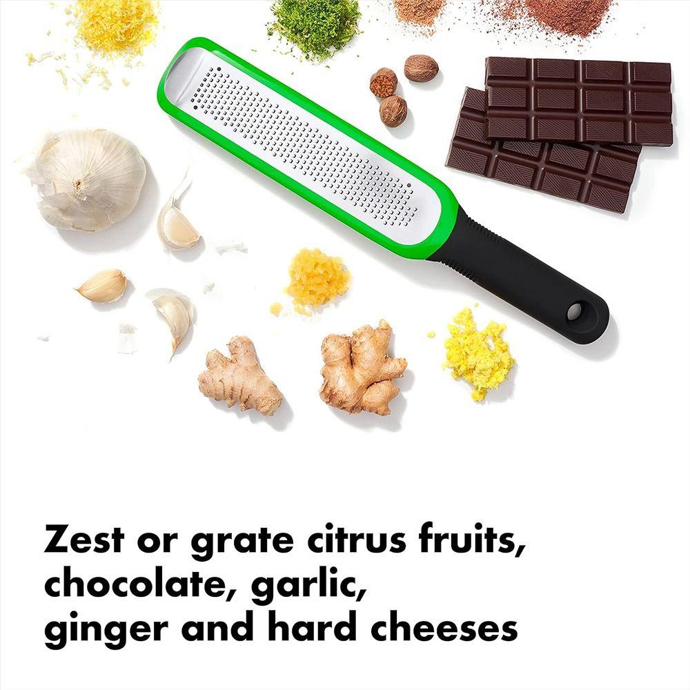 304 Stainless Steel Zester with Protective Cover Sharp Fruit and Vegetable Grater Convenient with Handle Lemon Grater