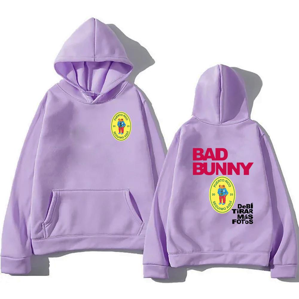 DTMF Debí Tirar Más Fotos Hoodie BAD BUNNY 2025 Men/women Hoodies Harajuku Aesthetic Winter Clothes Fleece Pullover Sweatshirt