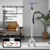 LED Smart Elderly Cane with Alarm, Radio, Retractable Legs & Non-slip Base
