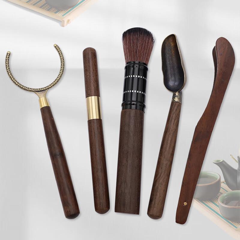 

Pabei Ebony Wood Tea Ceremony 5-Piece Set