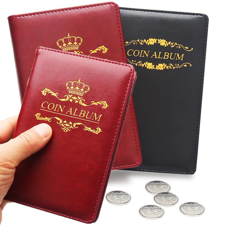 120 ks numismatické album Pamětní kniha na mince Minialbum Uložení pamětních mincí Album na knihy Držáky na mince Sběratelské dárky