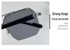 Trendy European and American Style Unisex Large Frame Double Bridge Half Frame Sunglasses