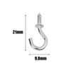 Mini Ceiling Screw Hooks Iron Hanger for Outdoor String Lights Hanging Plants Mug Arts Decorations Cup Extend Hooks