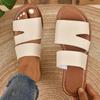 Sandal Slippers Women Spring Summer Casual Outer Wear Set Toe One Strap Flat Bottom Slippers