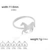 Cool Running Horse Ring Women Men Stainless Steel Finger Rings Animal Jewelry Friends Birthday Gift