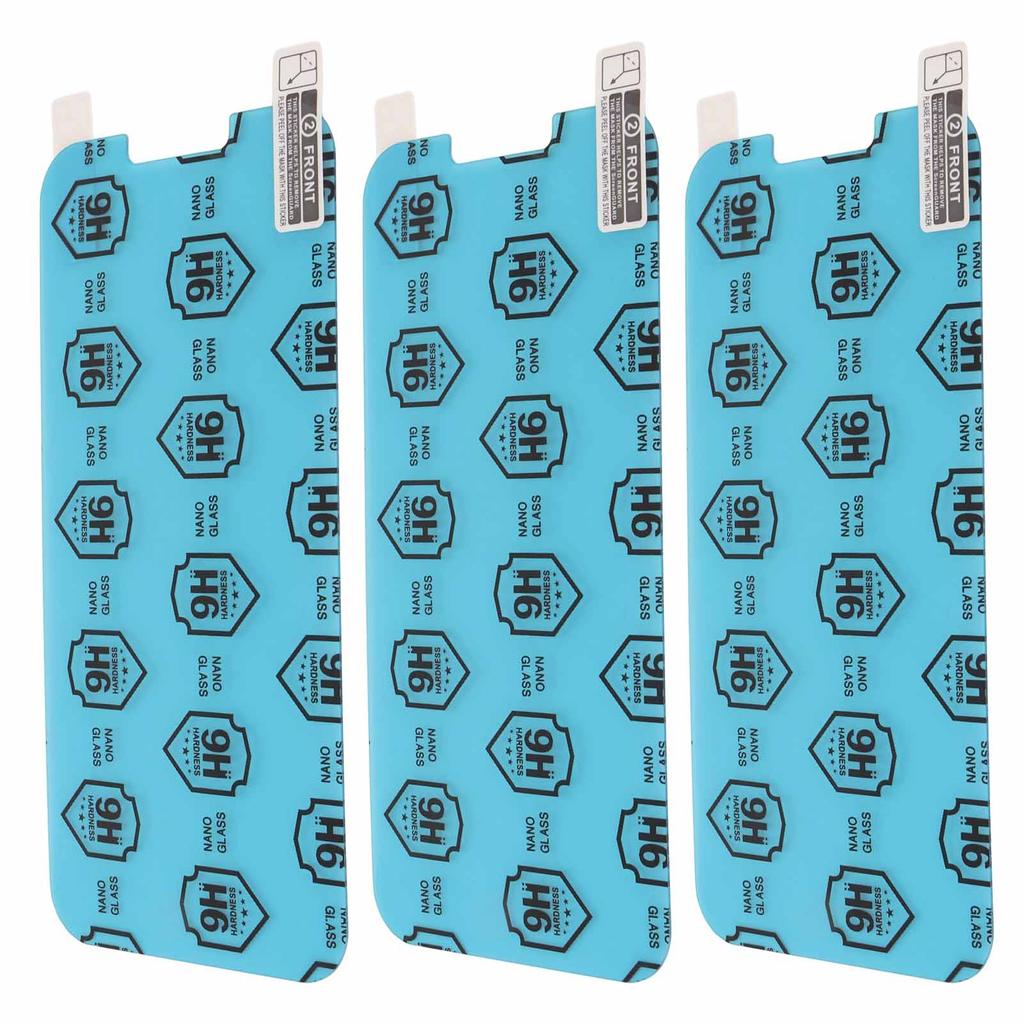 3pcs Screen Protector PET Anti Scratch Anti Fingerprint High Definition 9H Nano Explosion Proof Phone Film for IPhone 13