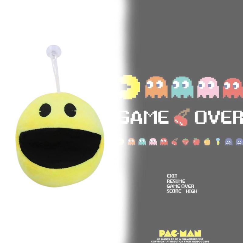 Character Man Pac Plush Toy Bright Yellow Cute Soft Stuffed Doll Children Gift