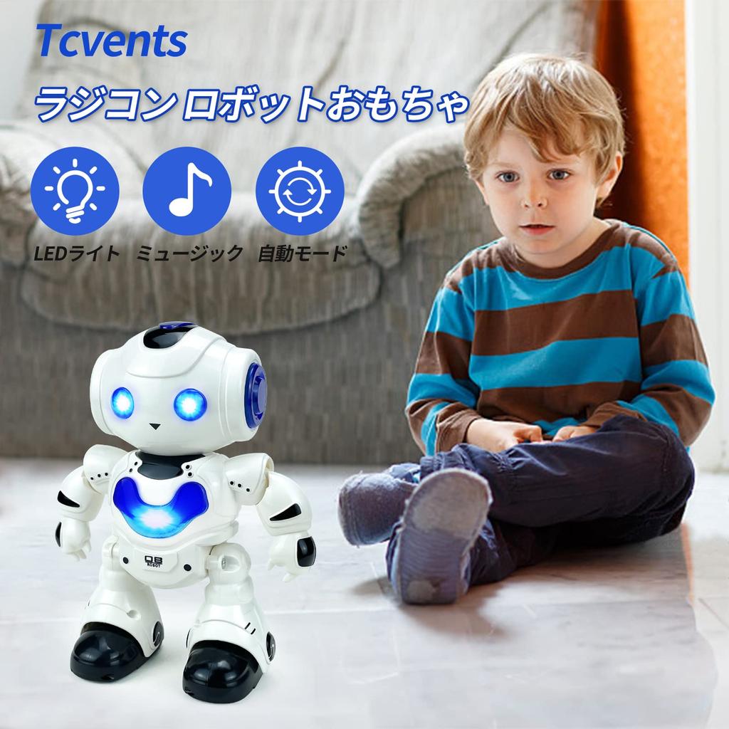 Electric Remote Control Robot Toy, Bipedal Robot, Moving, Humanoid, Dances, Sound, Reaction Toy, Lights, Demo Mode, Easy Operation, for Girls and Boys
