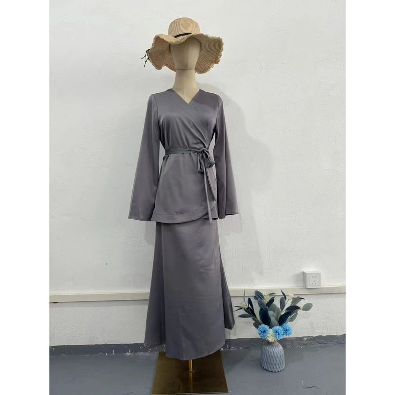 

Европейский и американский новый атласный лоскутный кружевной топ со шнуровкой и комплекты юбок Топ со шнуровкой и комплект юбок Image color S