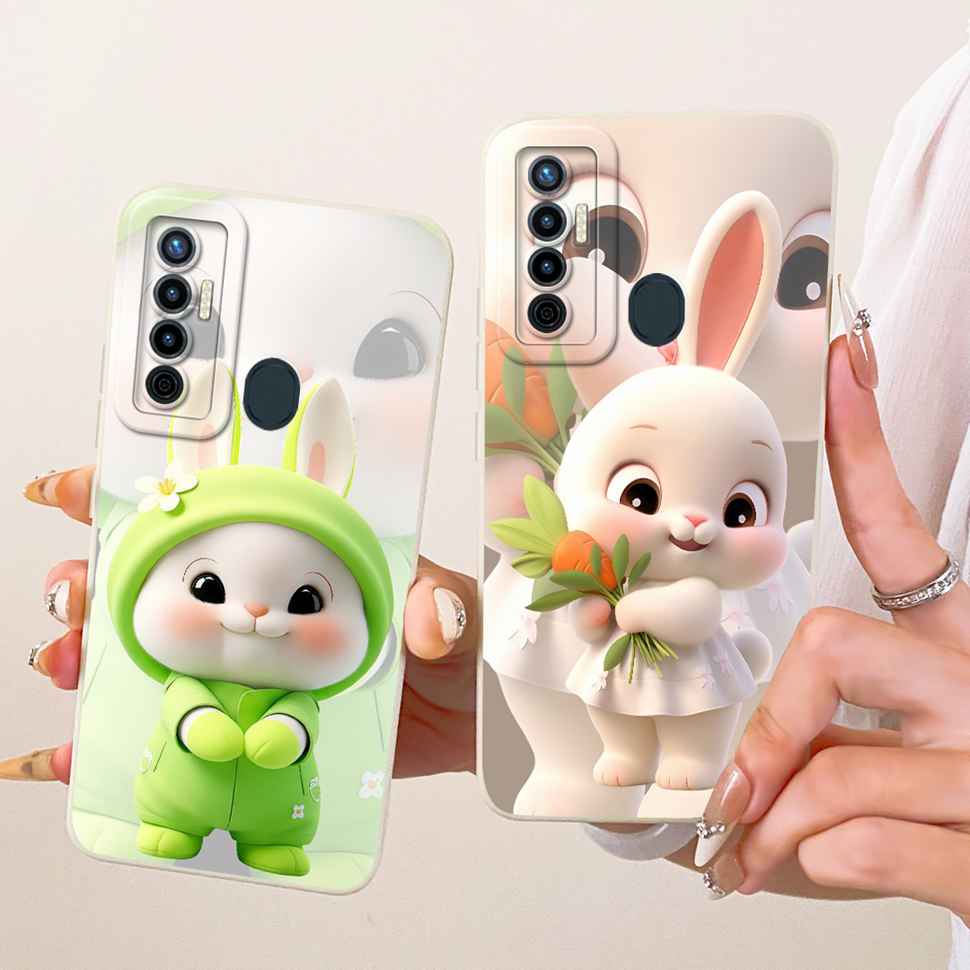 For Tecno Camon 17 CG6 CG6j Case Fashion Cute Cartoon Print Silicone Back Cover For Tecno camon 17 Bumper Phone Cases Fundas
