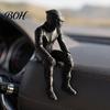 Sitting Motorcyclist Art Statue 3D Printed Motorcycle Rider Figurine, Statue, Biker Figure Decor for Home Office Desktop Shelf & Enthusiasts Ornament