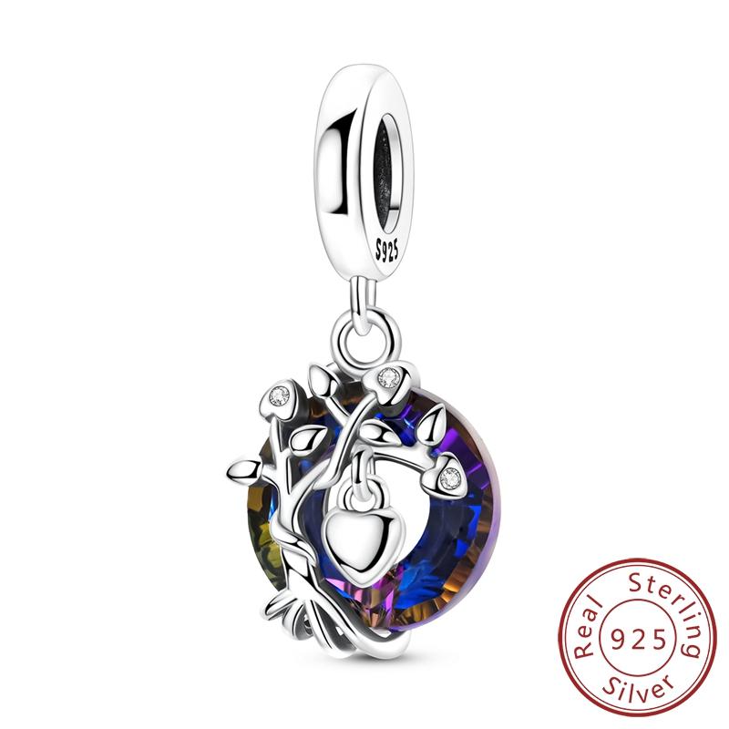 Original Charms Bead Copper Apple Skull Butterfly Flower Cat Starry Sky Charm Fit Bracelet Pendant Diy Jewelry Gift